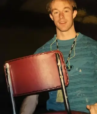 a very young Joshua Turton, props guy.