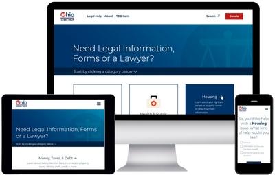 OhioLegalHellp.org screenshots on devices