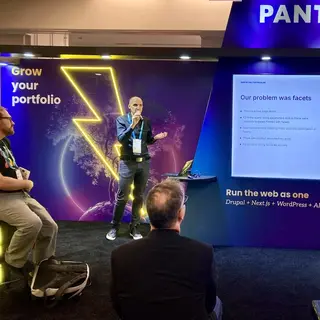 Stephen Musgrave presenting at DrupalCon Chicago 2026