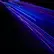 Streaks of mostly blue light in the dark