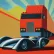 Truck and Sports Car Graphic