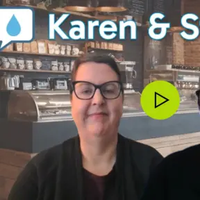 Screenshot of podcast title card with Stephen Musgrave and Karen Horrocks