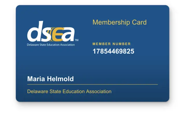 NEA DSEA membership card example