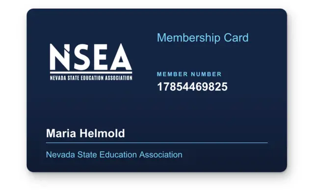 NEA NSEA membership card example
