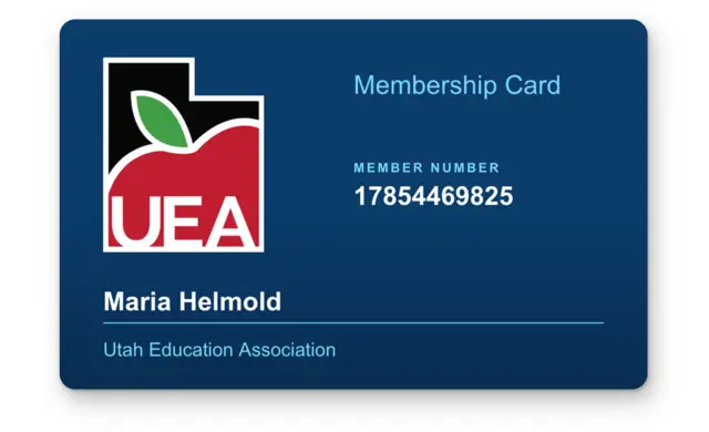 NEA UEA membership card example