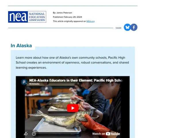 A page on NEA Alaska's website shows the "Affiliate Perspective" component on a syndicated article from NEA